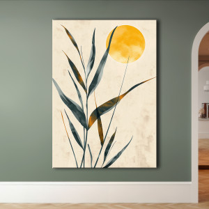 Magnolia - Obraz na płótnie 50x70cm - Druk Blejtrama - Chiński Orient, Zen #25 - możliwe inne rozmiary