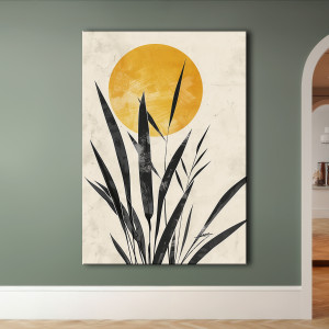 Magnolia - Obraz na płótnie 50x70cm - Druk Blejtrama - Chiński Orient, Zen #26 - możliwe inne rozmiary