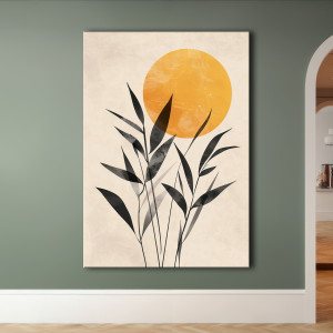 Magnolia - Obraz na płótnie 50x70cm - Druk Blejtrama - Chiński Orient, Zen #28 - możliwe inne rozmiary