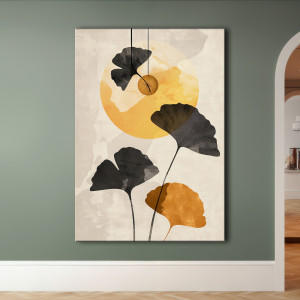 Miłorząb japoński - Obraz na płótnie 50x70cm - Druk Blejtrama - Chiński Orient, Zen #37 - możliwe inne rozmiary