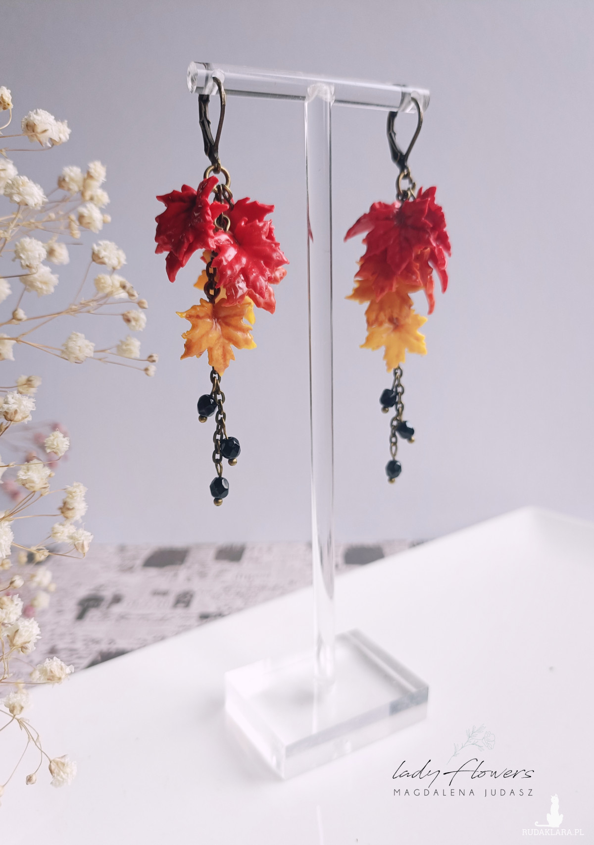 Kolczyki z klonowymi listkami