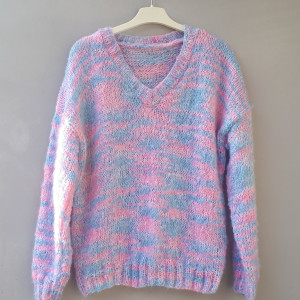 Moherowy w różu i błękicie