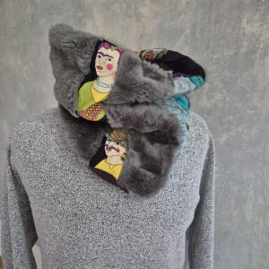 Komin kolorowy na podszewce