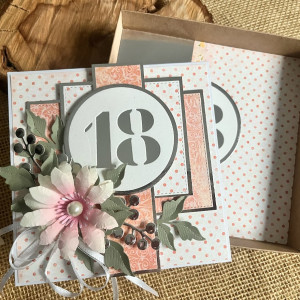 222,Kartka na 18 urodziny w pudełku