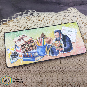 Opakowanie na czekoladę dla Nauczyciela /szkolne3/