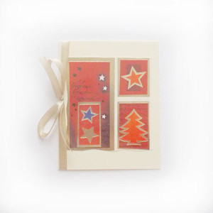 czerwona kartka świąteczna, choinka kartka na Boże Narodzenie, gwiazdki kartka na Święta, kartki na Boże Narodzenie, kartki na Nowy Rok, świąteczne kartki bez życzeń
