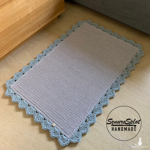 Prostokątny dywan ze sznurka 85x105