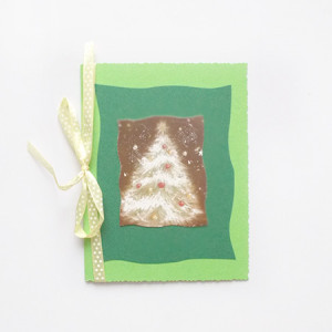 zielona kartka z choinką, zielona kartka na Boże Narodzenie, kartki na Nowy Rok, kartki na Boże Narodzenie, kartki noworoczne, świąteczne kartki bez życzeń, Boże Narodzenie kartki dla firm