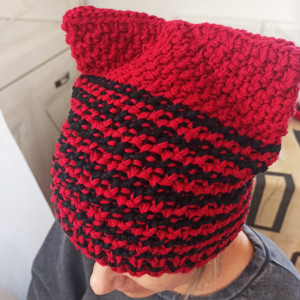 Czapka oversize z uszkami