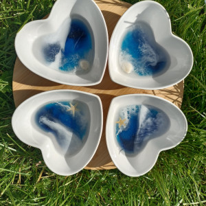 Zestaw do serwowania przekąsek z motywem morskim