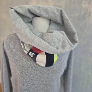 Komin kolorowy na podszewce