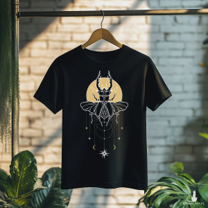 Koszulka Święta geometria - Chrząszcz z gwiezdnym ornamentem #1