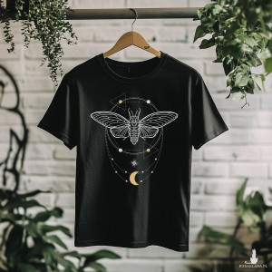 Koszulka Święta geometria - Ćma z gwiezdnym ornamentem #2