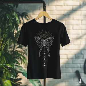Koszulka Święta geometria - Motyl z gwiezdnym ornamentem #3