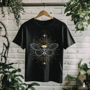 Koszulka - Święta geometria - Motyl z gwiezdnym ornamentem #10