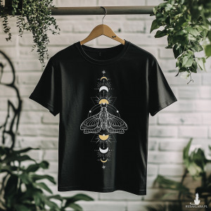 Koszulka - Święta geometria - Ćma z gwiezdnym ornamentem #18