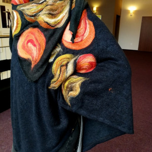 komplet chusta i poncho