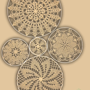 Zestaw dekoracji - mandale