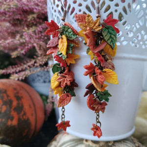 Kolczyki kolorowa jesień