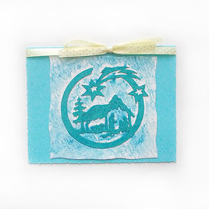 niebieska kartka na Boże Narodzenie, stajenka kartka świąteczna, kartka ze stajenką, kartki na Boże Narodzenie, świąteczne kartki bez życzeń, Boże Narodzenie kartki dla firm, kartki na Święta