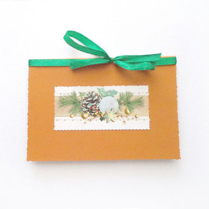 musztardowa kartka na Boże Narodzenie, kartki na Nowy Rok, świąteczne kartki dla firm, bożonarodzeniowe kartki bez życzeń, kartki na Święta, noworoczne kartki