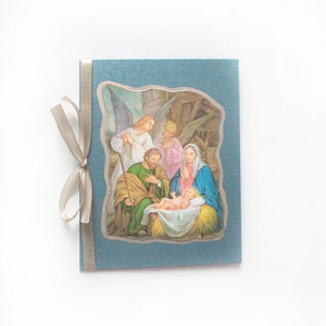 stajenka kartka na Boże Narodzenie, świąteczna kartka ze stajenką, kartki na Boże Narodzenie, świąteczne kartki bez życzeń, Boże Narodzenie kartki dla firm, ładne kartki na Święta, karnety