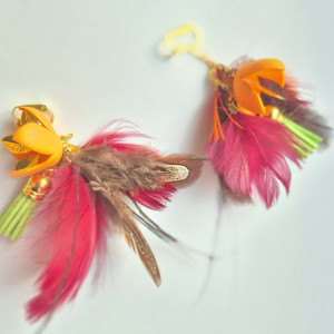 Klipsy zwariowane  długie