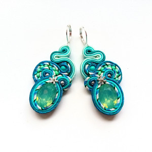 kolczyki sutasz Zorza Polarna