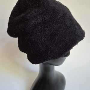 Czapka czarny mis miekki