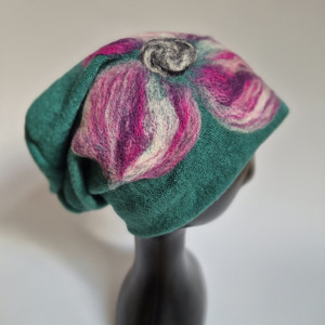 Czapka wełniana turkus
