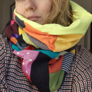 Komin patchworkowy  kolorowy