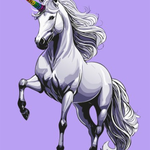 Tęczowy symbol - jednorożec