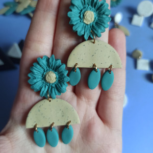 Kolczyki sztyfty kwiaty