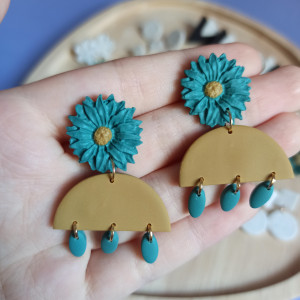 Kolczyki sztyfty kwiaty