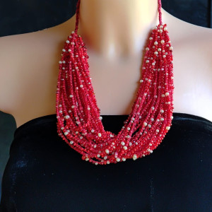 Naszyjnik Czerwone Korale nasz21-5