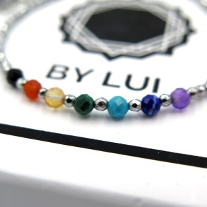 Srebrna Bransoletka Zapinana Czakry CHAKRA SILVER