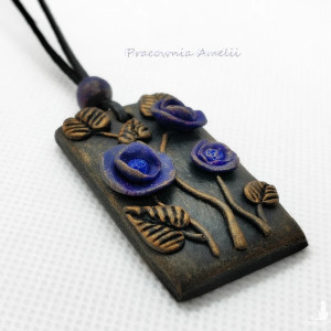 polymer clay wisior nocne maki