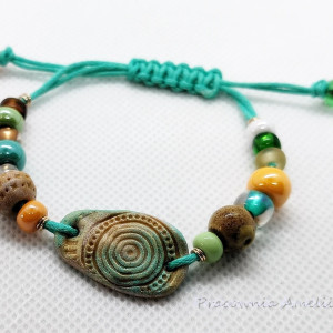 polymer clay energetyczna bransoletka regulowana