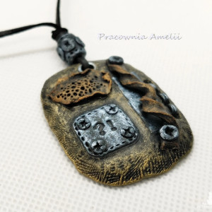 polymer clay wisior męski