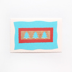 niebieska kartka na Boże Narodzenie, świąteczne kartki bez życzeń, Boże Narodzenie kartka z choinkami, fajne kartki na Święta, kartki na Nowy Rok, noworoczne kartki