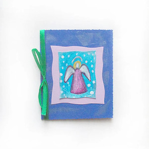 shabby chic kartka z aniołkiem, granatowa kartka świąteczna, Boże Narodzenie kartka  z aniołem, świąteczne kartki ręcznie malowane, aniołek kartka bez zyczeń, hand made kartki dla firm