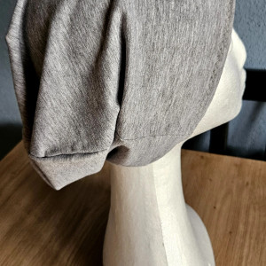 Czapka  gładka w szarości