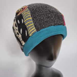 Czapka patchworkowa na podszewce
