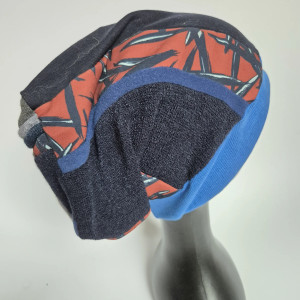 Czapka patchworkowa na podszewce
