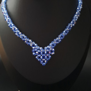 Naszyjnik z Niebieskich Kryształków