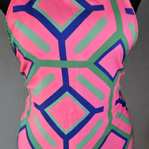 Fartuch, fartuszek klasyczny w dwóch wzorach abstrakcja i geometria