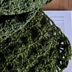 Szalik ręcznie wykonany na szydełku SZ02