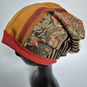 Czapka patchworkowa na podszewce