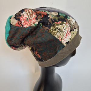 Czapka patchworkowa na podszewce