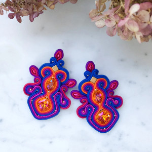 Kolorowe kolczyki z kryształami – Taste of Summer II